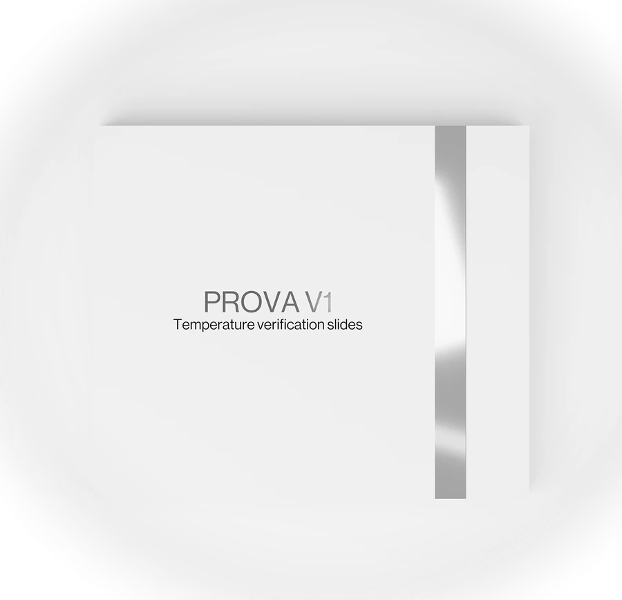 Prova V1 carton, matte white with a silver band